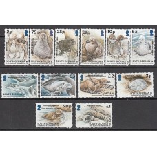 Falkland - Georgia del Sur Correo Yvert 381/92 ** Mnh Fauna