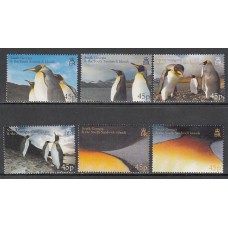 Falkland - Georgia del Sur Correo Yvert 406/11 ** Mnh Fauna. Aves