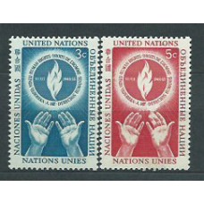 Naciones Unidas - Nueva York Correo 1953 Yvert 21/2 ** Mnh