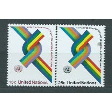 Naciones Unidas - Nueva York Correo 1976 Yvert 263/4 ** Mnh