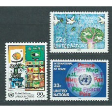 Naciones Unidas - Nueva York Correo 1986 Yvert 465/6 ** Mnh