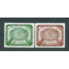 Naciones Unidas - Nueva York Correo 1958 Yvert 64/5 ** Mnh