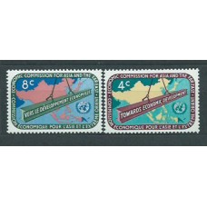 Naciones Unidas - Nueva York Correo 1960 Yvert 76/7 ** Mnh