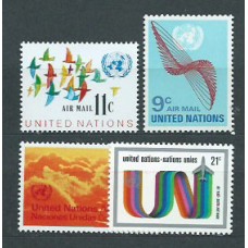 Naciones Unidas - Nueva York Aereo Yvert 15/18 ** Mnh