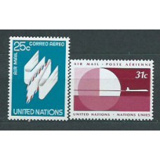 Naciones Unidas - Nueva York Aereo Yvert 22/3 ** Mnh