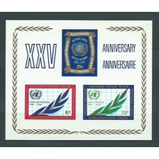 Naciones Unidas - Nueva York Hojas Yvert 5 ** Mnh