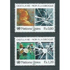 Naciones Unidas - Ginebra Correo 1987 Yvert 156/7 ** Mnh