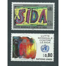 Naciones Unidas - Ginebra Correo 1990 Yvert 188/9 ** Mnh Medicina