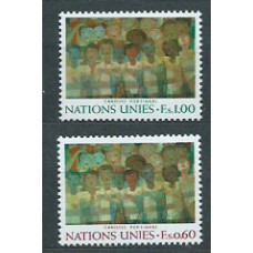 Naciones Unidas - Ginebra Correo 1974 Yvert 41/2 ** Mnh