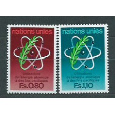Naciones Unidas - Ginebra Correo 1977 Yvert 70/1 ** Mnh