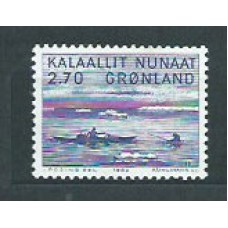 Groenlandia - Correo 1982 Yvert 124 ** Mnh Pintura