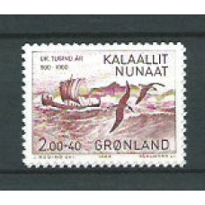 Groenlandia - Correo 1982 Yvert 125 ** Mnh Barco, Aves