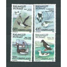 Groenlandia - Correo 1989 Yvert 179/82 ** Mnh Fauna Aves