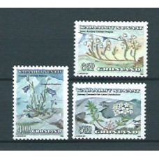 Groenlandia - Correo 1990 Yvert 193/95 ** Mnh Flora