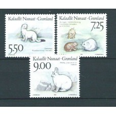 Groenlandia - Correo 1994 Yvert 237/39 ** Mnh Fauna