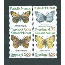 Groenlandia - Correo 1997 Yvert 278/81 ** Mnh Fauna Mariposas