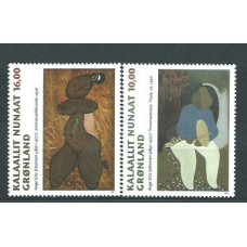 Groenlandia - Correo 1997 Yvert 290/1 ** Mnh Pinturas