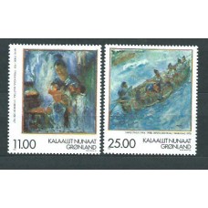 Groenlandia - Correo 1998 Yvert 304/5 ** Mnh Pinturas