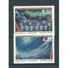 Groenlandia - Correo 2000 Yvert 338/39 ** Mnh Navidad