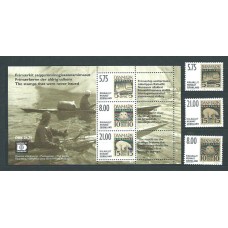 Groenlandia - Correo 2001 Yvert 350/2+H.21 ** Mnh Fauna