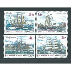 Groenlandia - Correo 2002 Yvert 360/3 ** Mnh Barcos