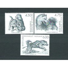 Groenlandia - Correo 2003 Yvert 372/4 ** Mnh Fauna Perros