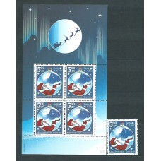 Groenlandia - Correo 2003 Yvert 381+H.25 ** Mnh Navidad