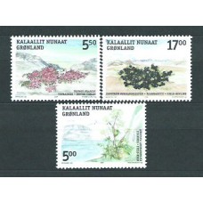 Groenlandia - Correo 2004 Yvert 395/7 ** Mnh Flora