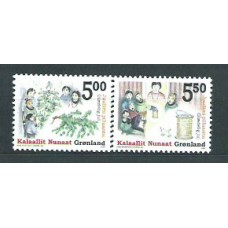 Groenlandia - Correo 2004 Yvert 406/7 ** Mnh Navidad