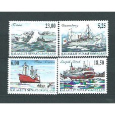 Groenlandia - Correo 2005 Yvert 420/3 ** Mnh Barcos