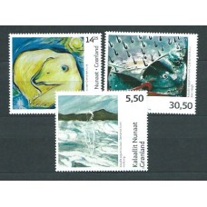 Groenlandia - Correo 2008 Yvert 481/3 ** Mnh Pinturas