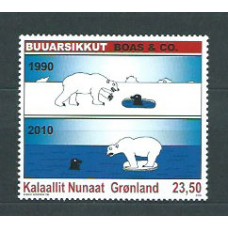 Groenlandia - Correo 2010 Yvert 544 ** Mnh Fauna