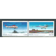 Groenlandia - Correo 2013 Yvert 627/28 ** Mnh Avión