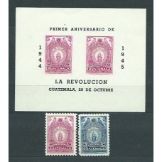 Guatemala - Correo Yvert 325+A139 + H 4 * Mh