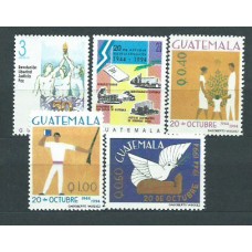 Guatemala - Correo Yvert 466/70 ** Mnh Aniversario de la revolución
