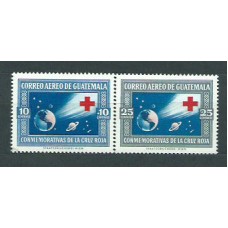 Guatemala - Aereo Yvert 248+251 ** Mnh Cruz roja