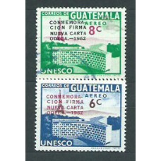 Guatemala - Aereo Yvert 284/85 usado UNESCO