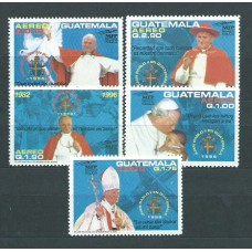 Guatemala - Aereo Yvert 853/7 ** Mnh Juan Pablo II