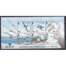 Antartida Britanica Hojas Yvet 10 ** Mnh Fauna. Aves