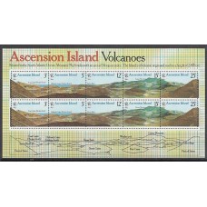 Ascension - Hojas Yvert 10 ** Mnh  Volcanes