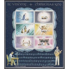 San Vicente - Hojas Yvert 10 ** Mnh Navidad