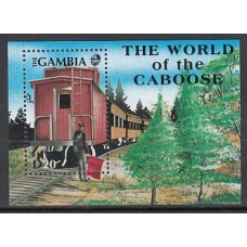 Gambia - Hojas Yvert 114A ** Mnh  Trenes