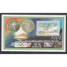 Niue - Hojas Yvert 119 ** Mnh Deportes Olimpiadas de Barcelona