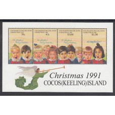 Cocos - Hojas Yvert 11 ** Mnh Navidad