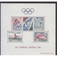 Monaco - Hojas Yvert 11 ** Mnh Deportes. Olimpiadas de Montreal