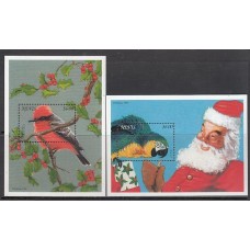 Nevis - Hojas Yvert 121/2 ** Mnh Navidad aves