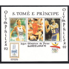Santo Tomas y Principe - Hojas Yvert 128 ** Mnh  Olimpiadas de Barcelona
