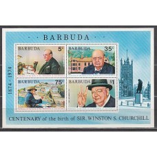 Barbuda - Hojas Yvert 12 ** Mnh Winston Churchill