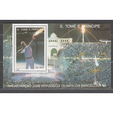 Santo Tomas y Principe - Hojas Yvert 137B ** Mnh   Olimpiadas de Barcelona