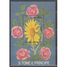 Santo Tomas y Principe - Hojas Yvert 144 ** Mnh  Flores